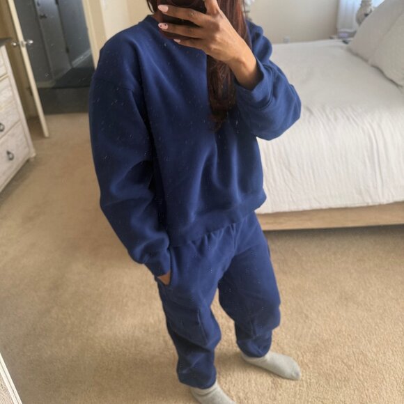 Aritzia Byron Blue Sweatfleece Set - Picture 2 of 12